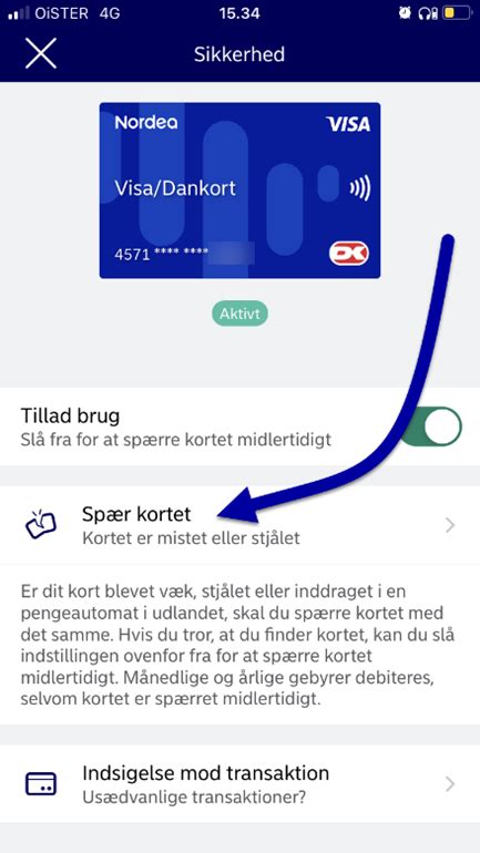 spær kort nordea|Kom godt i gang med Nordeas Mobilbank